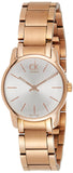 Calvin Klein City White Mother of Pearl Dial Rose Gold Steel Strap Watch for Women - K2G23646