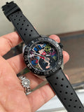 Tag Heuer Formula 1 Alec Monopoly Edisi Khusus Jam Tangan Tali Karet Hitam untuk Pria - WAZ1119.FT8023