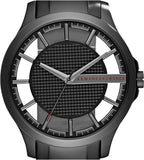 Armani Exchange Hampton Chronograph Grey Dial Grey Steel Strap Watch For Men - AX2188