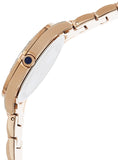 Bulova Crystal Mother of Pearl Dial Rose Gold Steel Strap Watch for Women - 98L197