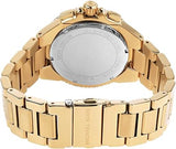 Michael Kors Camille Chronograph White Dial Gold Steel Strap Watch For Women - MK6994