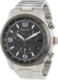 Gucci G Timeless Chronograph Grey Dial Silver Steel Strap Watch For Men -  YA126238