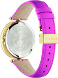 Versace Palazzo Empire Green Dial Pink Leather Strap Watch for Women - VCO150017