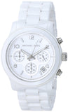 Michael Kors Runway White Ceramic Dial White Steel Strap Watch for Women - MK5161