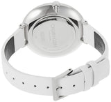 Calvin Klein Rise White Grey Dial White Leather Strap Watch for Women - K7A231L6