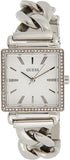 Guess Vanity Diamonds White Dial Silver Steel Strap Watch for Women - W1030L1