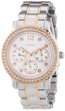 Guess Enchanting Diamonds Silver Dial Two Tone Steel Strap Watch for Women - W0305L3