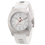 Tommy Hilfiger K2 White Dial White Rubber Strap Watch for Women - 1781306