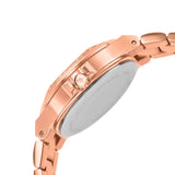 Michael Kors Lennox Three Hand Rose Gold Dial Rose Gold Steel Strap Watch For Women - MK7230