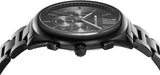 Michael Kors Langford Chronograph Black Dial Black Steel Strap Watch For Men - MK8993