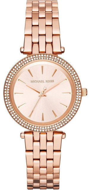 Michael Kors Darci Rose Gold Dial Rose Gold Steel Strap Watch for Women - MK3431