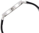 Calvin Klein Even Silver Black Leather Strap Watch for Women - K7B231C6