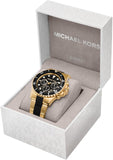 Michael Kors Everest Chronograph Black Dial Two Tone Steel Strap Watch For Men - MK8979