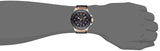 Guess Rigor Analog Black Dial Black Leather Strap Watch For Men - W0040G5