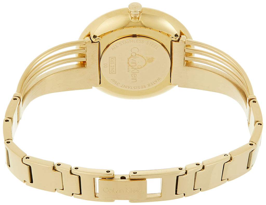 Calvin Klein K1A238 00 Swiss Made Watch Quartz (Broken Glass) Women's Watch  Gold
