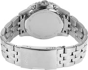 Fossil FB-01 Chronograph Black Dial Silver Steel Strap Watch for Men - FS5864