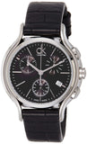 Calvin Klein Skirt Chronograph Black Dial Black Leather Strap Watch for Men - K2U291C1