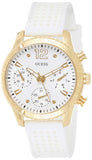 Guess Marina Multifunction White Dial White Rubber Strap Watch for Women - W1025L5