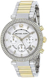 Michael Kors Parker White Dial Two Tone Steel Strap Watch for Women - MK5626