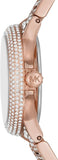 Michael Kors Camille Multifunction Crystals Rose Gold Dial Rose Gold Steel Strap Watch For Women - MK6997