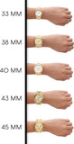 Michael Kors Emery Three Hand Silver Dial Gold Steel Strap Watch For Women - Mk7300