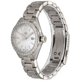 Tag Heuer Formula 1 Diamonds Mother of Pearl White Dial Silver Steel Strap Watch for Women - WBJ141A.BA0664