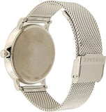 Versace V-Circle Silver Dial Silver Mesh Bracelet Watch for Men - VBQ060017