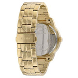 Guess Dazzler Diamonds Silver Dial Gold Steel Strap Watch for Women - W0335L2