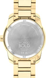 Movado Bold Verso Gold Dial Gold Steel Strap Watch for Men - 3600861