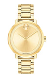 Movado Bold Yellow Gold Dial Yellow Gold Steel Strap Watch For Women - 3600085