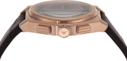 Emporio Armani Federico Chronograph Blue Dial Brown Leather Strap Watch For Men - AR11563