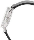 Calvin Klein Post Minimal Silver Dial Black Leather Strap Watch for Men - K7622185