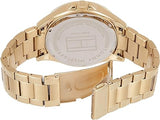 Tommy Hilfiger Sport White Dial Gold Steel Strap Watch for Men - 1791365