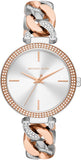 Michael Kors Catelyn Quartz Silver Dial Two Tone Steel Strap Watch For Women - MK4634