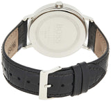 Hugo Boss Corporal Black Dial Black Leather Strap Watch for Men - 1513638