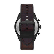 Fossil Bronson Chronograph Brown Dial Brown Leather Strap Watch for Men - FS5713
