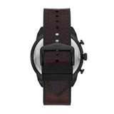 Fossil Bronson Chronograph Brown Dial Brown Leather Strap Watch for Men - FS5713