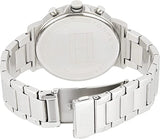 Tommy Hilfiger Daniel Black Dial Silver Steel Strap Watch for Men - 1710413