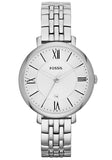 Fossil Jacqueline White Dial Silver Steel Strap Watch for Women - ES3433