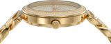 Michael Kors Catelyn Crystals Gold Dial Gold Steel Strap Watch For Women - MK4674