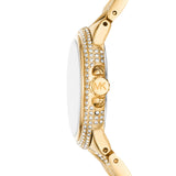 Michael Kors Camile Analog White Dial Gold Steel Strap Watch for Women - MK4801