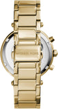 Michael Kors Parker Pave Gold Dial Gold Steel Strap Watch for Women - MK6659