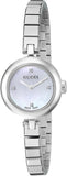 Gucci Diamantissima Quartz Diamonds White Dial Silver Steel Strap Watch For Women - YA141503