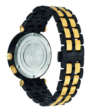 Versace V-Race Analog Quartz Black Dial Two Tone Steel Strap Watch For Men - VEBV00619