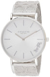 Coach Perry Silver Dial Silver Mesh Bracelet Watch for Women - 14503341