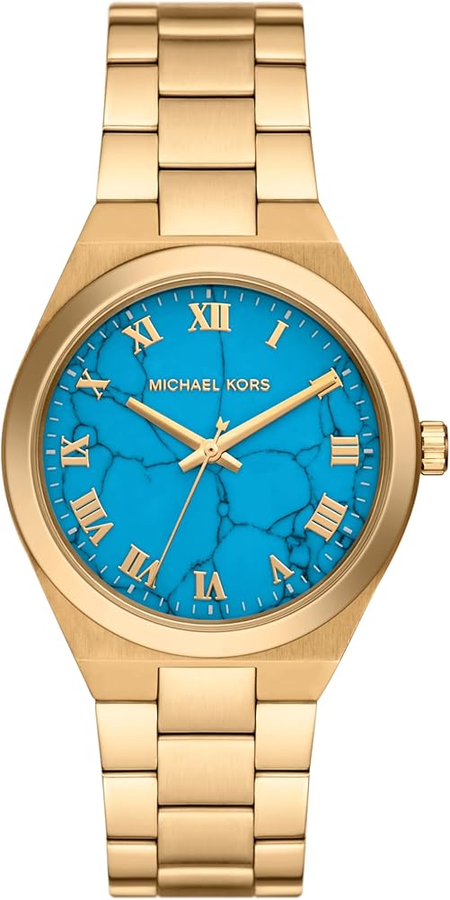 Lexington Chronograph Michael Kors Uhr Blaues Zifferblatt Damen