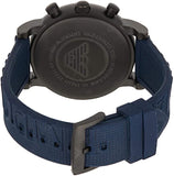 Emporio Armani  Luigi Chronograph Black Dial Blue Rubber Strap Watch For Men - AR11023