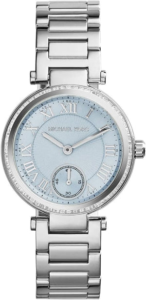 Michael Kors Skylar Quartz Blue Dial Silver Steel Strap Watch For Women - MK5988