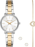 Michael Kors Pyper Quartz Silver Dial Two Tone Steel Strap Watch For Women - MK1041