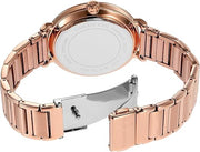 Michael Kors Addyson Quartz Black Dial Gold Steel Strap Watch for Women - MK7416